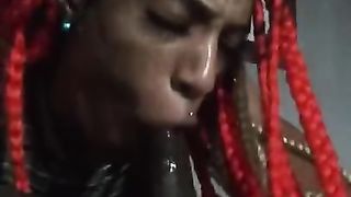 *realbabydoll*suckin Chocolate Dick on Super Bowl Sunday in ATL(cumshot)!!!