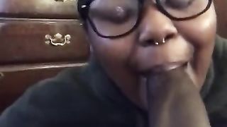 Amateur Head by Nerdy BBW with a BBC