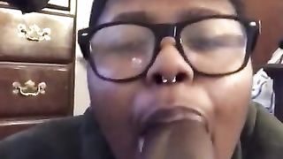 Amateur Head by Nerdy BBW with a BBC