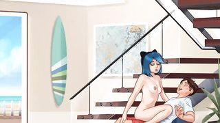 Summertime Saga - Eve Beach House [fan Art]