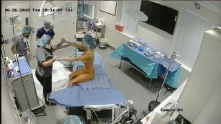 Hidden cam inside clinic of plastic surgery
