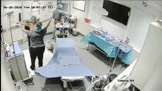 Hidden cam inside clinic of plastic surgery