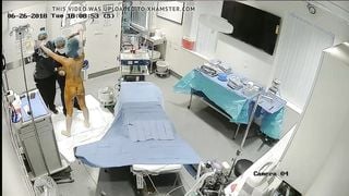 Hidden cam inside clinic of plastic surgery