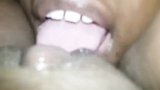 Ebony Lesbian Stud Eating Girlfriend's Pussy