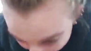 Tiny 18 Year old Sucking her Softball Coaches Dick after Practice