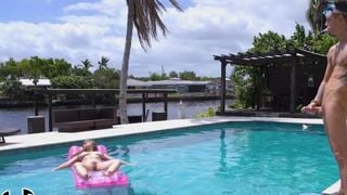 BANGBROS - Lena Paul Tans Her Natural Big Tits While Tyler Steel Looks On