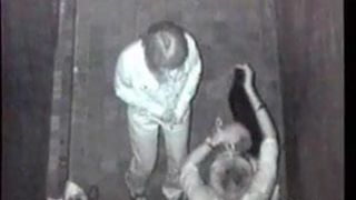 Night Outdoor Sex In A Building Shade