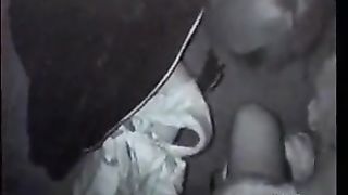 Night Outdoor Sex In A Building Shade