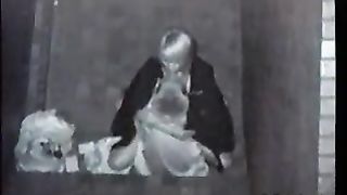 Night Outdoor Sex In A Building Shade