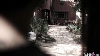 Neighbor made footage of naughty teen and gets with her