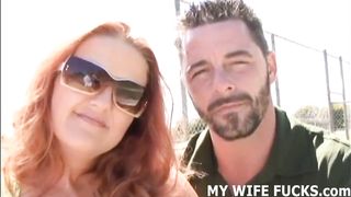 Watch you wife get fucked by a big cocked pornstar