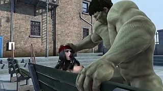 hulk and elektra fucking