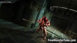 3D redhead babe getting fucked by The Juggernaut