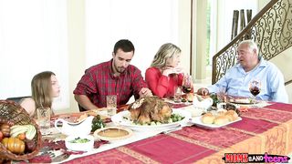 Moms Bang Teen - Naughty Family Thanksgiving