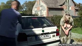 Wife finds her man fucking mother in law