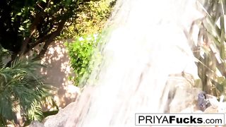 Fun in the sun with sexy MILF Priya Rai