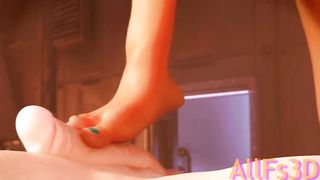 Overwatch Footjob - best Compilation