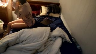 TEEN STEP-SISTER CAUGHT MASTURBATING ON SPY CAM