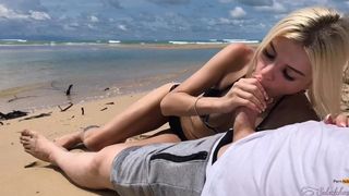 Public Sex on the Island, Cumming in my Panties - Freya Stein