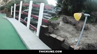 Thickumz - SlimThick Ebony gets Dirty while at MIniGolf