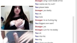 Omegle Girl Shows Big Boobs and wants my Cum