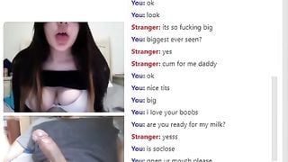 Omegle Girl Shows Big Boobs and wants my Cum