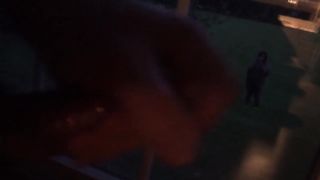 Neighbor watches me jerk off through window