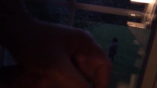 Neighbor watches me jerk off through window
