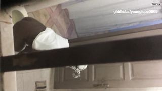 Ebony Voyeur - African guest caught in bathroom