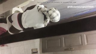 Ebony Voyeur - African guest caught in bathroom