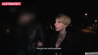LETSDOEIT - German Tattoed slut fucks masked guy in the bus