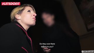 LETSDOEIT - German Tattoed slut fucks masked guy in the bus