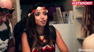 LETSDOEIT - Naughty Teen Frida Sante Fucked Hard In Hostel Bathroom