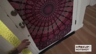 Gorgeous ebony slut Chanel Skye gets her ass pounded rough