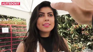 LETSDOEIT - Busty Latina Teen Picked Up At The Market Gets Tricked Into SEX