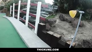 Thickumz - Ebony Teen Flaunts Her Fat Ass For a BWC