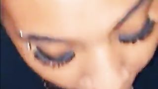 PRETTY MIXED CHICK SUCKING BBC NASTY SLOPPY TOPPY