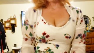 Blonde MILF Cougar Mom with Glasses Teaches Step Son * ROLE PLAY *