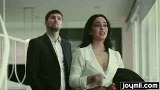 Hot Latina Ginebra Bellucci fucks client and swallow his cum
