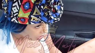 Car Orgasm while Ordering Food (DRIVE THRU)