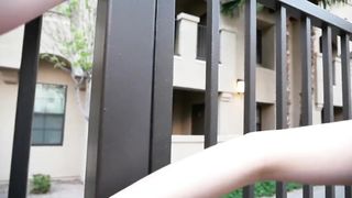 Risky Blowjob & Fucking in Public Bathroom with Cumwalk Home