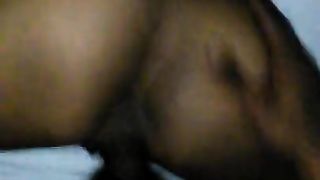 Sexy Ebony Freak take Daddy Dick from the back & Loves it