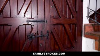 FamilyStrokes - Blonde Teen gets Blackmailed by Big Cock Stepbro