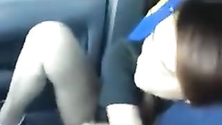 Foreplay in Car with Beautiful Girlfriend