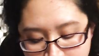 Asian College Slut Fucked in the Bathroom Mirror