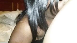 Ebony BBW Suck my Dick to i Bust all over her Mouth