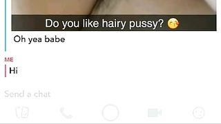 Step Sister Cum twice while Chatting with her Brother on Snapchat