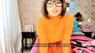 COSPLAY BABE VELMA SCOOBY DOO JOI, JERK OFF INSTRUCTION PUNHETA GUIADA BBC