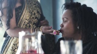 Indian Mistress Seduces Submissive Ebony into Kinky Sex