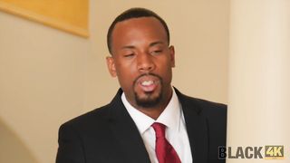 BLACK4K. Nice Hollie Mack takes part in black on white porn video